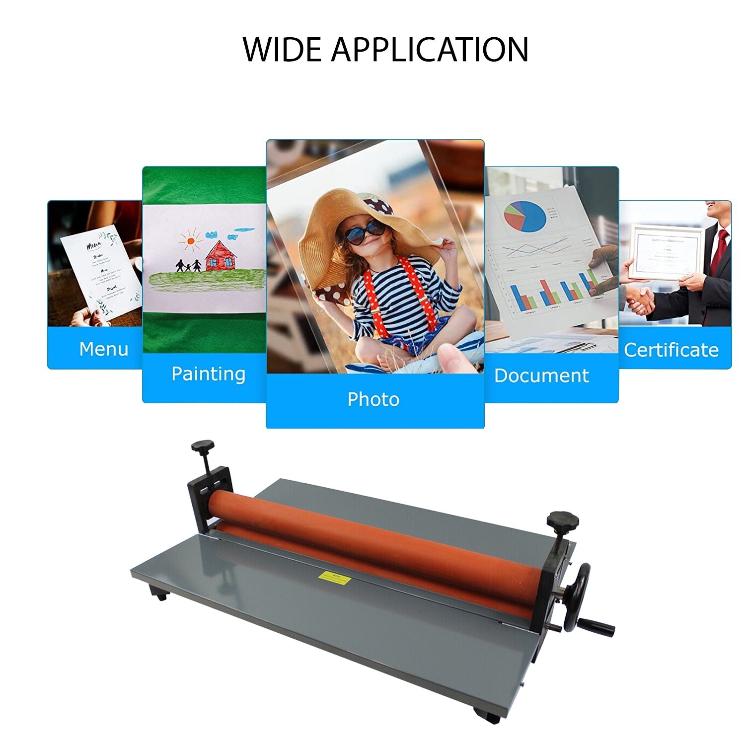 29.5" Cold Laminator Manual Roll Laminator Photo Film Laminating