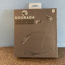 Dourada Bluetooth Water Resistant Wireless Sport Neckband Earbuds New