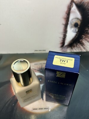 NIB Estee Lauder Double Wear ~ 1W1 BONE ~ Foundation 30ml 1oz !OLD