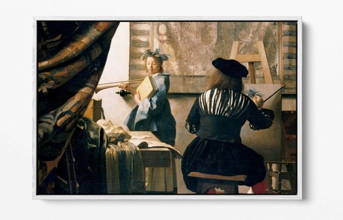 THE ART OF PAINTING -DEEP FLOATER/FLOAT EFFECT FRAMED CANVAS ART PRINT- - Picture 7 of 12