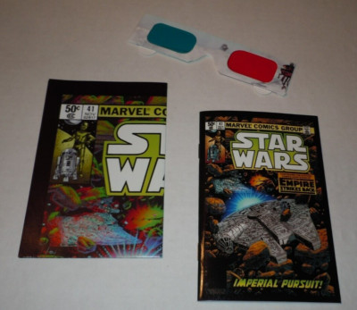 2017 IDW Star Wars Empire Strikes Back Marvel Micro Comic #41 3-D Poster/Glasses