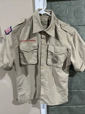 Vented Microfiber Poly Boy Scout BSA UNIFORM SHIRT Youth Large New Style M49