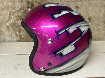 NEW Old School ECKO BMX HELMET Open Face Custom Paint Medium Echo  