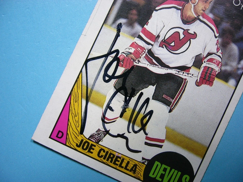 1987/88 O-PEE-CHEE NHL HOCKEY CARD #170 JOE CIRELLA EX/NM AUTO AUTOGRAPH OPC - Image 3 of 3