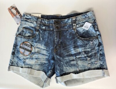 Women's Thrill Denim Shorts Size 14, 18 or 20 NEW Distressed
