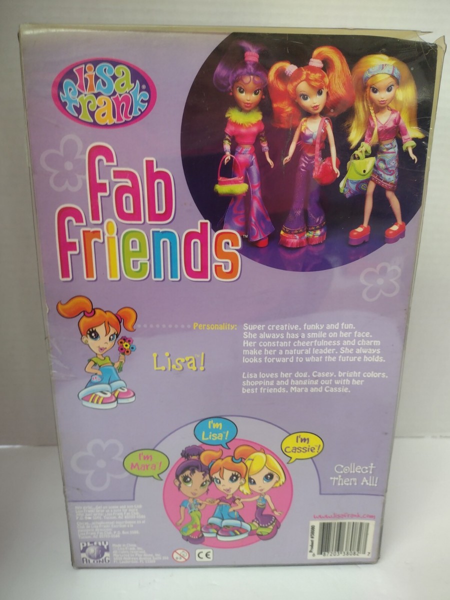 NIB Lisa Frank Fab Friends Lisa Skate Shoes Doll Unopened Y2K Toy