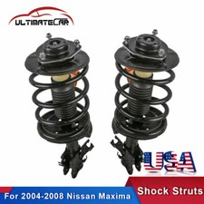 Pair Front Complete Shock Struts W Springs For 2004-2008 Nissan Maxima 4-door