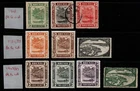 Brunei E7 to G6 selection of 10 with wmk. allocation mint & used.