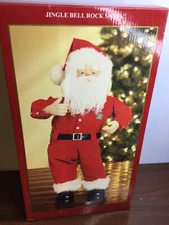 Vtg Jingle Bell Rock Santa Dancing Singing Bobby Helms Retired NEW IN OPEN BOX