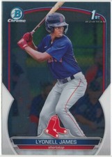 Lyonell James - Boston Red Sox - 2023 Bowman - 1st Bowman Chrome - #BCP-118