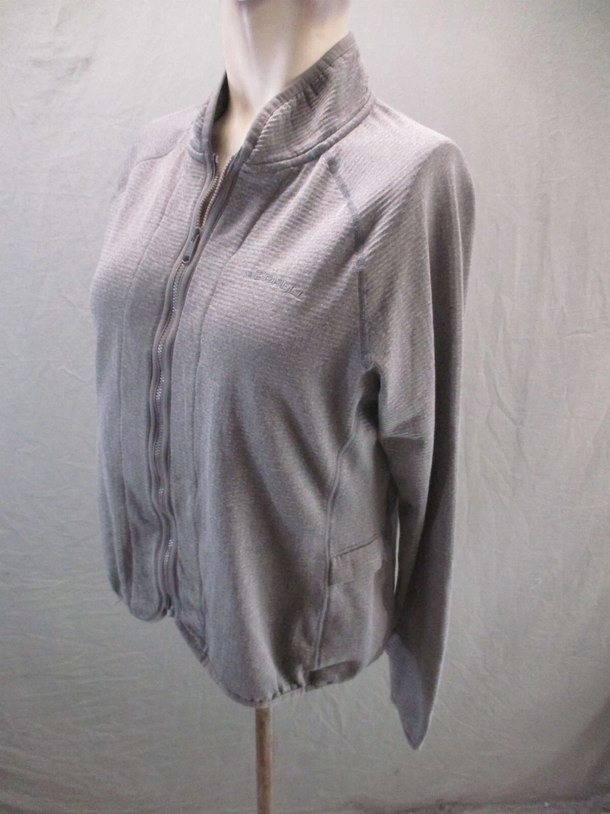 merrell full zip stand collar fleece lined athletic jacket