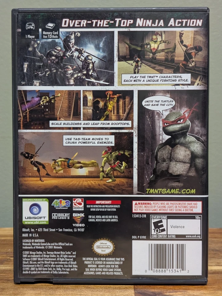 TMNT (Nintendo GameCube, 2007) ➡️CIB Complete  - Tested - Excellent 📀! - Image 2 of 4
