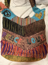 Women s Multicolor Peace Patchwork Bohemian H...