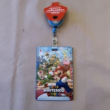 Universal Studios Hollywood Super Nintendo World ID Badge Holder Original EPIC