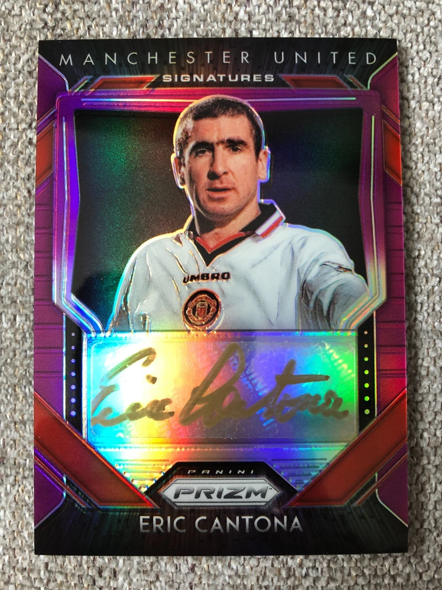 Eric Cantona Soccer Autographed Sports Trading Cards & Accessories