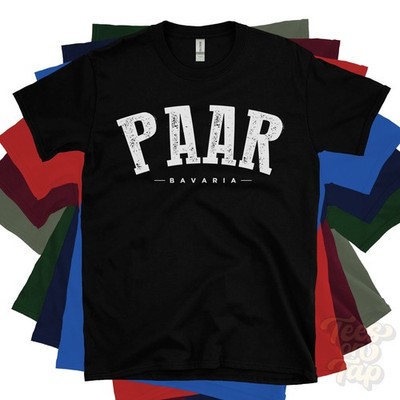 PAAR BAVARIA T-SHIRT Dasing Schwaben Deutschland Retro Uni Style Heimatstadt Geschenk