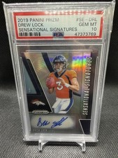 2019 Panini Prizm Drew Lock Sensational Signatures Rookie Auto - Front