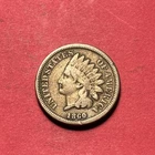 (1) Beautiful Antique 1860 Indian Head Cent/Penny CHOICE VG-VERY GOOD