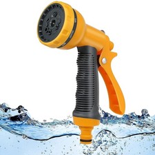 Garden Hose Pipe Spray Gun 10 Adjustable Patterns Hose Nozzle High Pressure Anti