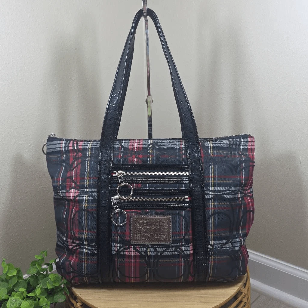 Coach Plaid Large Bags & Handbags for Women for sale | eBay