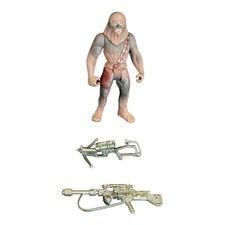 Star Wars Chewbacca 1995 Kenner POTF2 Action Figure Vintage W Bowcaster Weapon