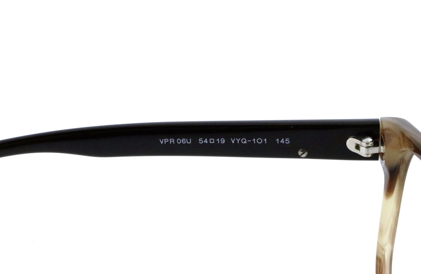 New PRADA VPR06U VYQ-1O1 54mm Brown Havana Square Eyeglasses Frames Only Italy thumbnail 5