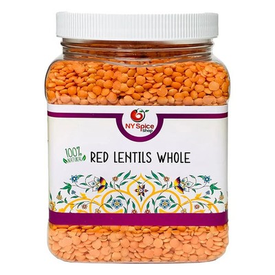 Whole Red Lentils Premium Quality Masoor Daal by NY Spice Free Ship