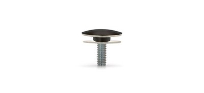 FHC SCL1MB 1'' x 1/8'' Low Profile Standoff Cap - Matte Black