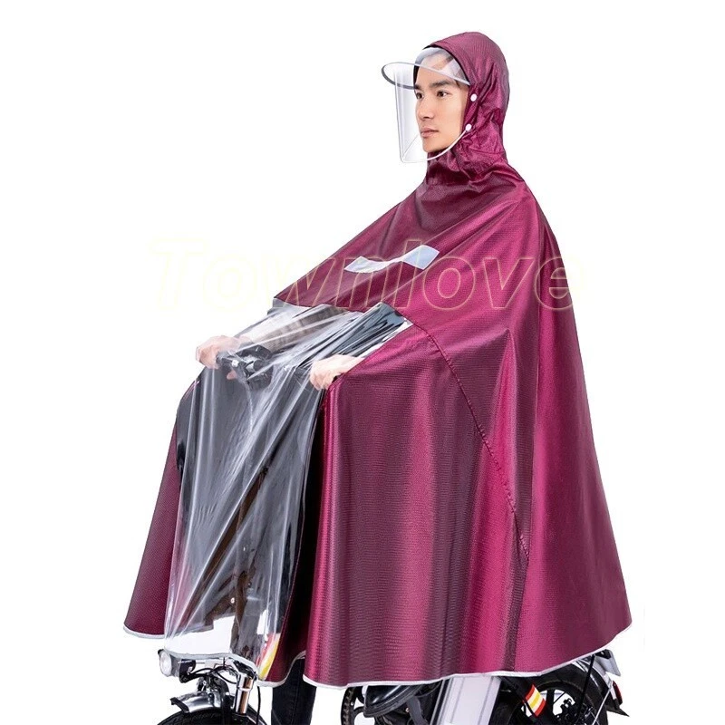 Unisex Rainproof Wheelchair Rain Poncho Rain Coat Cape for Bike Mobility Scooter