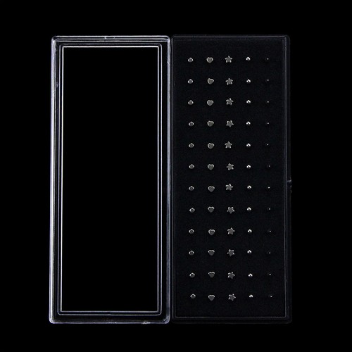 60pcs 20G Stainless Steel Nose Ring Ear Bone Needle Stud Body Piercing JewelBNS - Picture 4 of 5