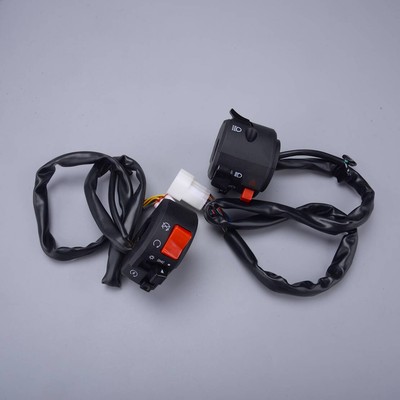 Motorcycle 7/8'' Handlebar Horn Button Turn Signal Fog Light Controller Switch