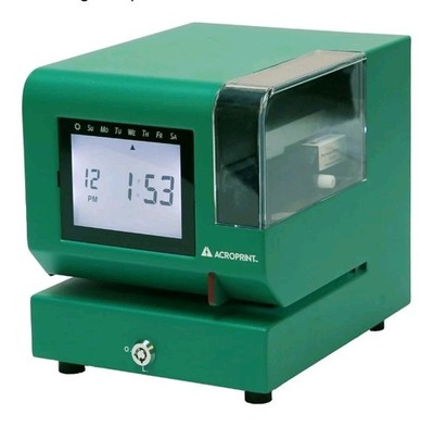 Acroprint M150MC4 Heavy Duty Digital Time Recorder Steel Construction Backlit LC