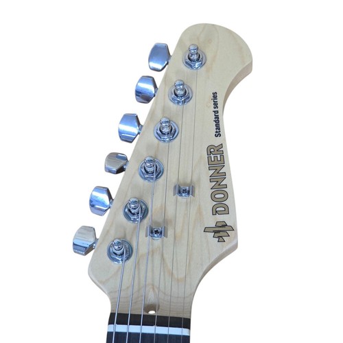 Donner DST-80 E-Gitarre Verstärker Set Solid Body SSS Tonabnehmer Holzmaserung - Bild 5 von 5