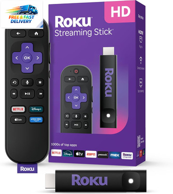 Streaming Stick HD   HD Streaming Device for TV with  Voice Remote, Free & Live