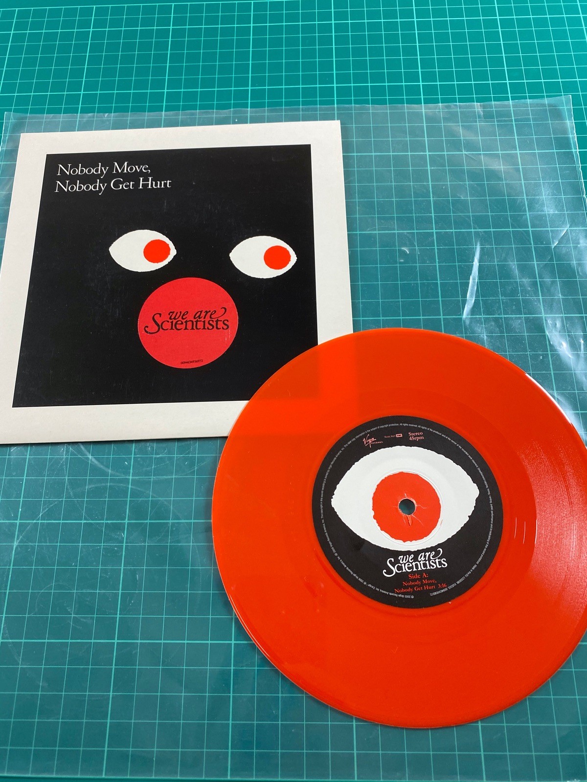 We Are Scientists Nobody Move Nobody Get Hurt 7"" Red Vinyl Record