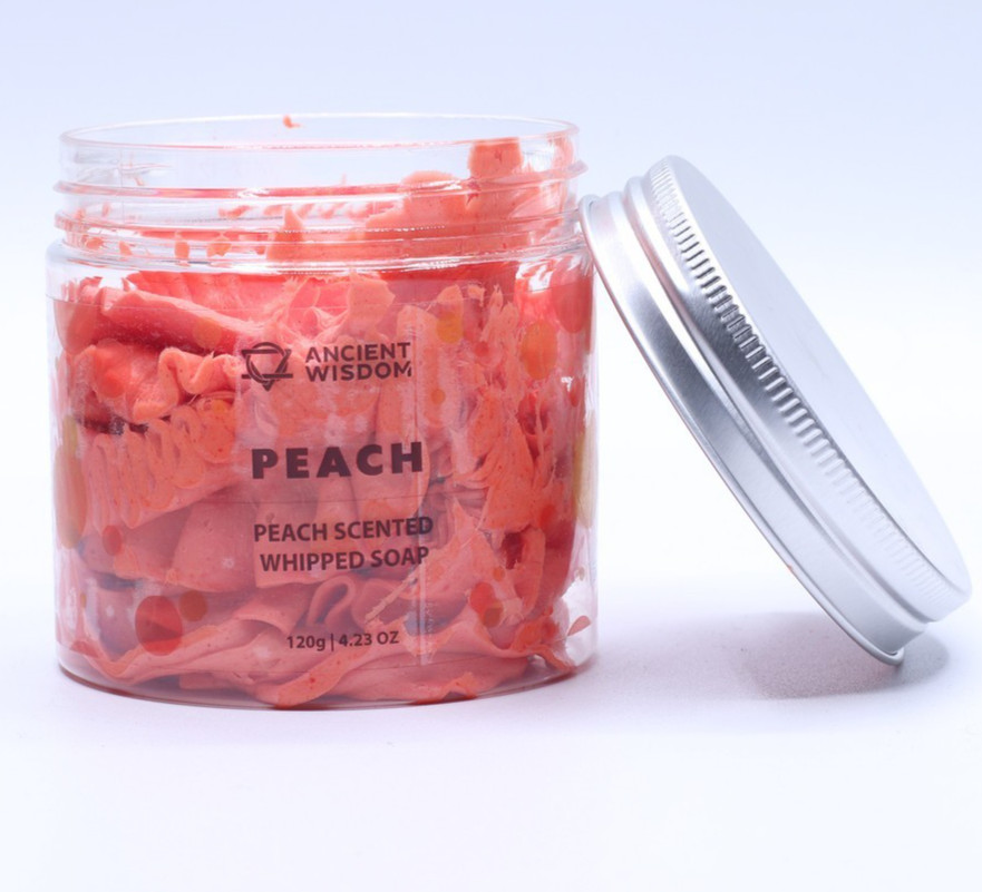 Ancient Wisdom Juicy Peach Scented Whipped Cream Soap 120g