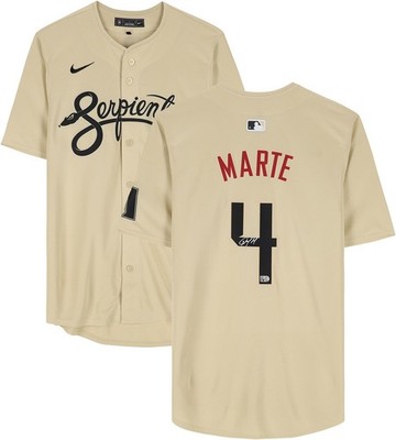 Ketel Marte Arizona Diamondbacks Signed Sand Nike City Connect Replica Jersey