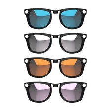 HIBLOKS 4Pcs Polarized Clip for Ray-Ban Meta Wayfarer Gen 2 RW4008/RW4012 ...