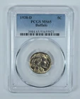 1938-D Indian Head Buffalo Nickel MS65 PCGS Blue Label