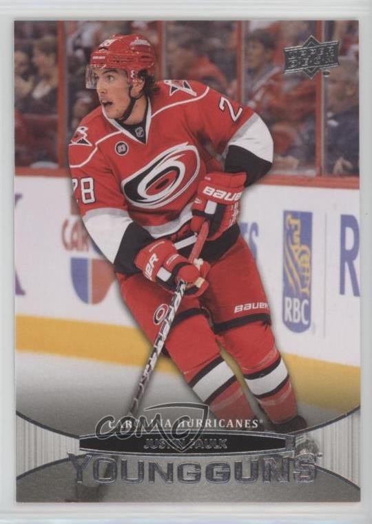 2011-12 Upper Deck Young Guns Justin Faulk #205 Rookie RC