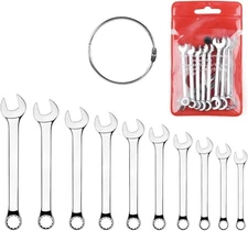 Mini Wrench Set Metric & SAE Small Open End Combination Wrench Kit for Ignition