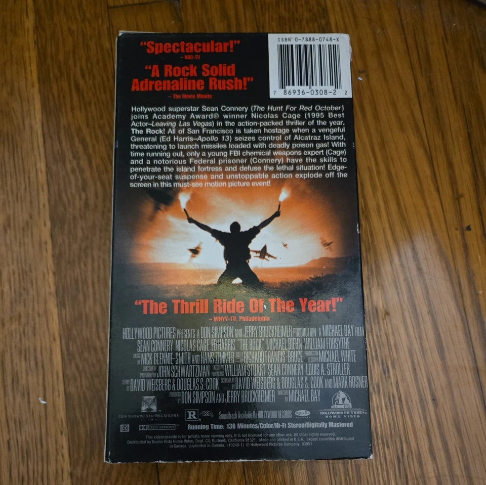 The Rock (VHS, 1998, Widescreen Version) - Image 2 of 4