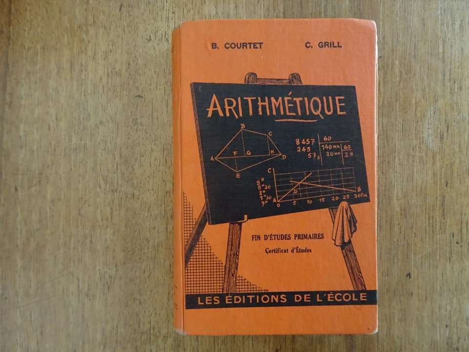 ARITHMÉTIQUE, Fin d'études primaires, Certificat d'Études, 1950 - Photo 1/4