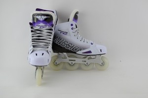 Mission Inhaler FS2 inline Hockey Skates Senior Size 8.5 Fit 2 (0702-2069)