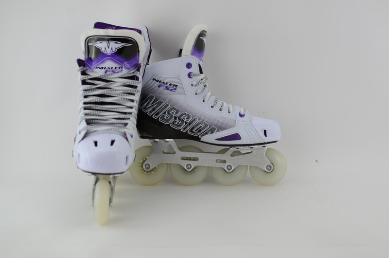 Mission Inhaler FS2 inline Hockey Skates Senior Size 8.5 Fit 2 (0702-2069)