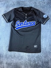 Cangrejeros De Santurce League Jersey Mens Medium Black Rondapro Baseball Logo