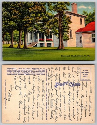 Harewood Charles Town West Virginia House Postcard