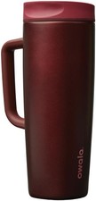 Owala SmoothSip Slider Stainless Steel Insulated Travel Mug with handle, 100 Le