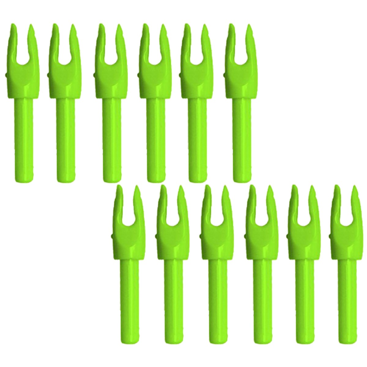 Carbon Express Launchpad .234 Precision Nocks 12-Pack - Gree