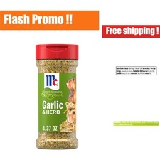 McCormick Garlic  Herb Seasoning, Non GMO Kosher All-Purpose Blend